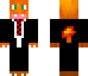 charmander with a suit no random grey spots