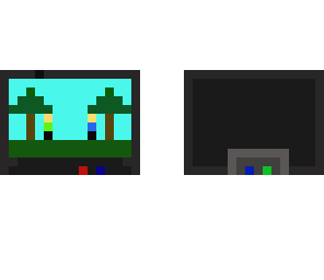 tele de minecraft con dos hembres