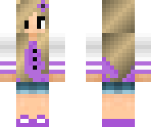 football girl with purple theme
