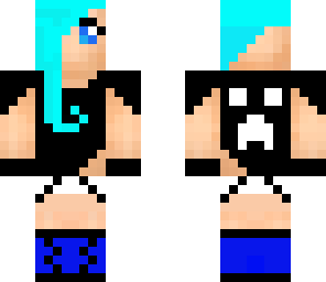 girl with blue hair