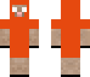 orange herobrine sheep