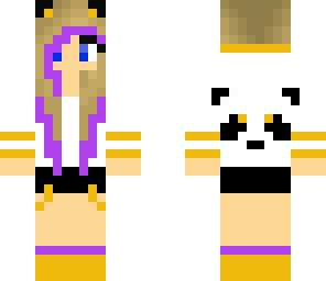 edited gold panda girl