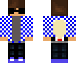checked slender and sunglasses guy