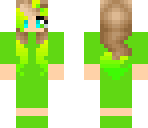 neon green and yellow girl