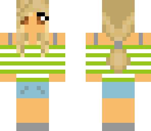 blounde pony tail
