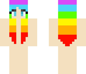 rainbow hair girl base