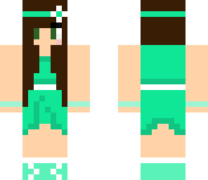 green flower girl