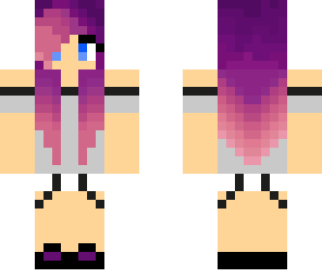 purple haired girl