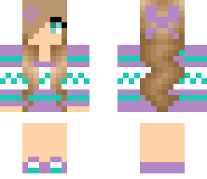 lavender-seafoam green girl