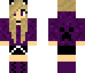 purple creeper girl -with ears-