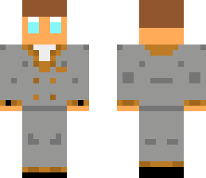mcwubbin in a gray and orange suit