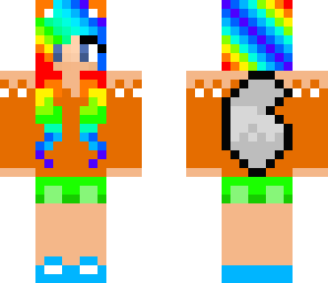 rainbow wolf girl 2