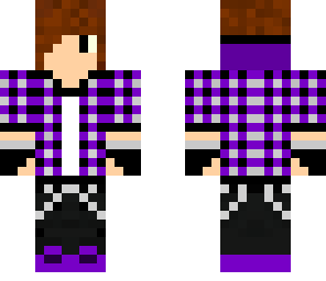 checkered purple teen