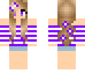 purple summer girl