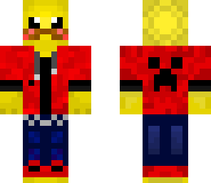 pikachu with a stache in a hoodie