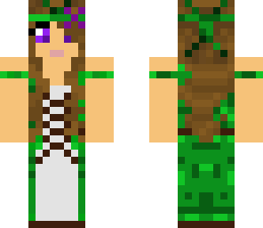 cute village girl green