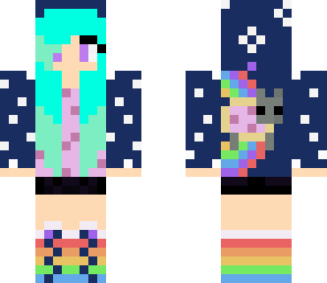 nyan cat dip-dye