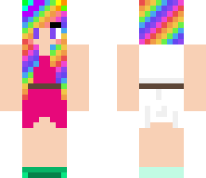 hot rainbow girl