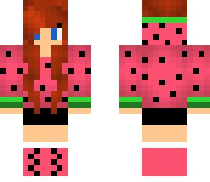 a cute watermelon girl