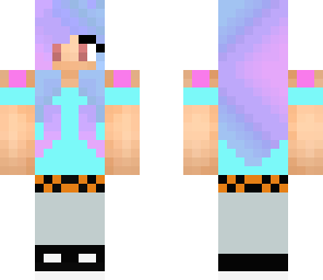 cool colorful girl 