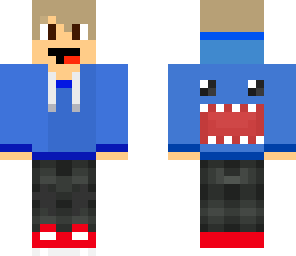 blond derpy blue domo hoodie