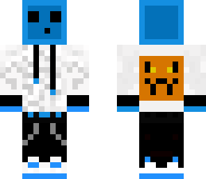 blue slime with pumpkin