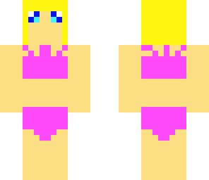 purple bikini model