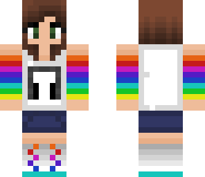 rainbow music girl