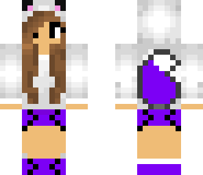 little fox girl purple