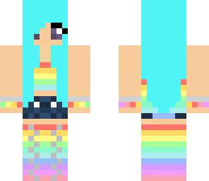 edited rainbow girl