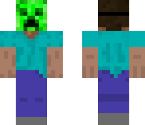 steve with creeper mask