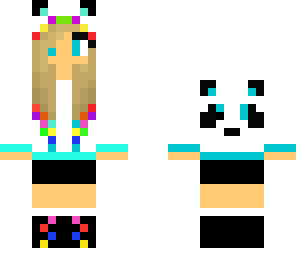 rainbow panda girl
