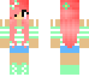 sweet cute mint girl
