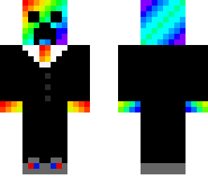 rainbow creeper in suit