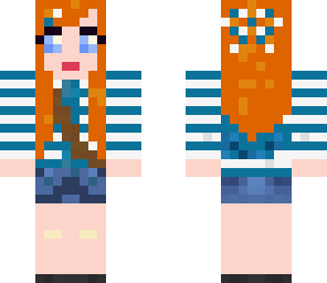 girl with striped shirt 