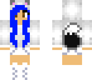 blue werewolf girl