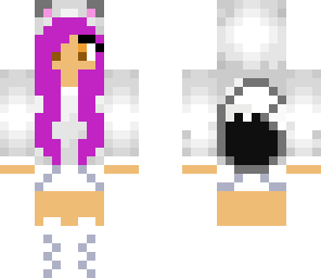 purple wolf girl