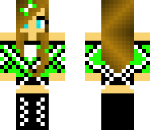 cute green girl