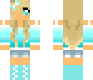 cute blonde girl skin