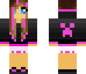 cute pink creeper girl
