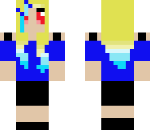 meisje blauw
