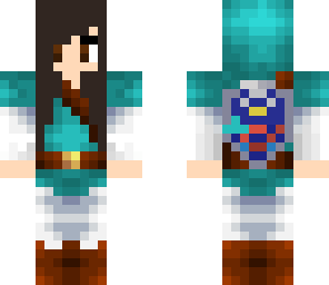 cyan girl link recolored
