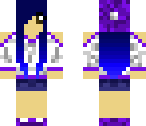 casuel blue hair chick