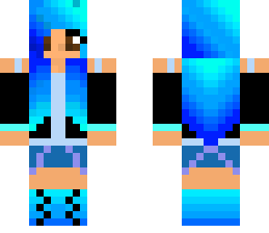cool blue girl
