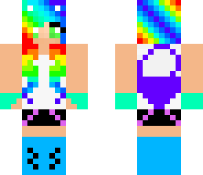 rainbow wolf girl updated