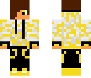 white yellow hoodie