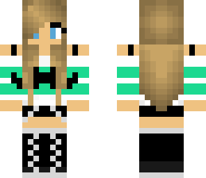 minty moustache girl