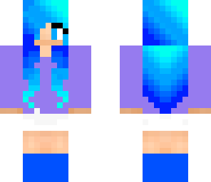 blue hair girl