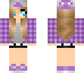 pretty pruplre skater gal 
