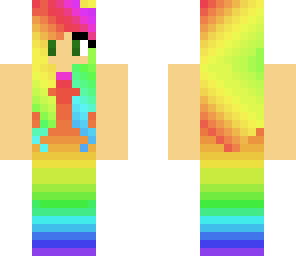 rainbow awesome girl